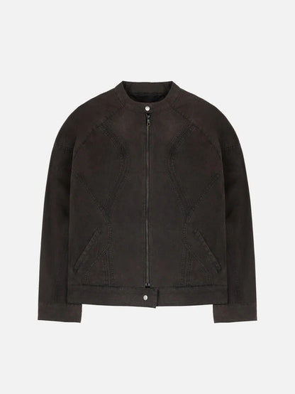 BLACKTAILOR CANVAS BIKER JACKET RUST