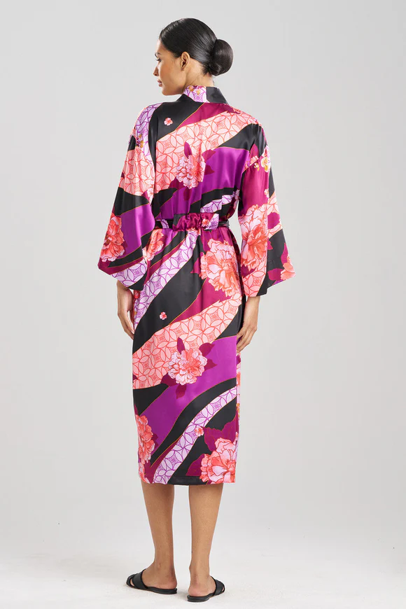 Natori Floral Tapestry Satin Robe