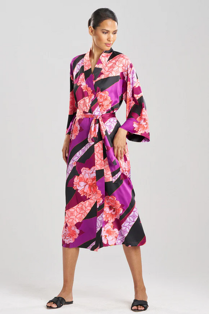 Natori Floral Tapestry Satin Robe