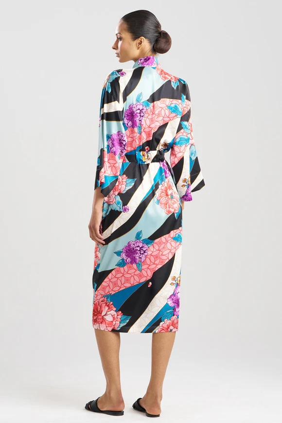 Natori Floral Tapestry Satin Robe