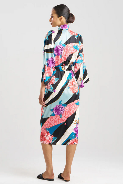 Natori Floral Tapestry Satin Robe