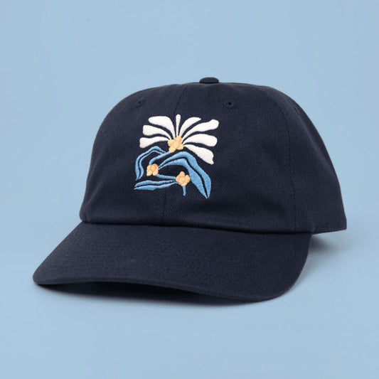 Frothy Monkey Flower Hat (Navy)