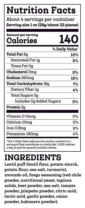 Siete Foods Grain Free Fuego Puff Snacks