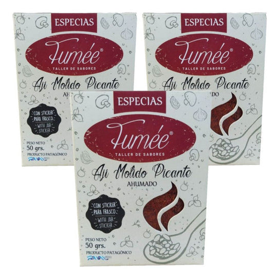 Pampa Direct Fumée Ground Chili, Dehydrated Spicy Smoked Ají Molido, 50 g / 1.76 oz (pack of 3)