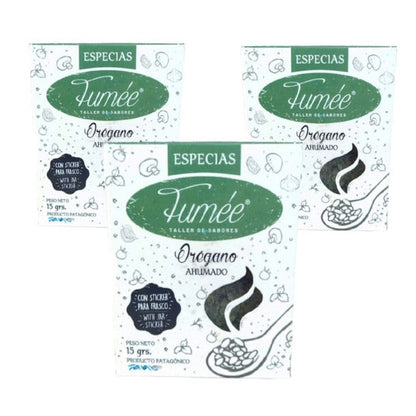 Pampa Direct Fumée Dehydrated Smoked Oregano Kosher, 15 g / 0.52 oz (pack of 3)