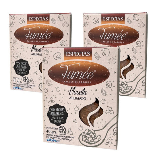Pampa Direct Fumée Masala Ahumado Natural Kosher Spice Blend, 40 g / 1.41 oz (pack of 3)