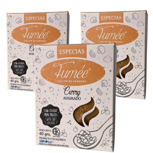 Pampa Direct Fumée Smoked Curry with Natural Ingredients Ahumado, 40 g / 1.41 oz (pack of 3)