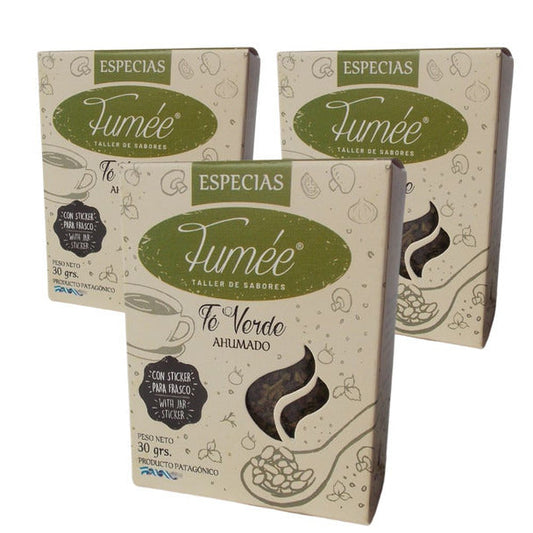Pampa Direct Fumée Smoked Green Tea Loose Leaf Té Verde Ahumado, 30 g / 1.05 oz (pack of 3)