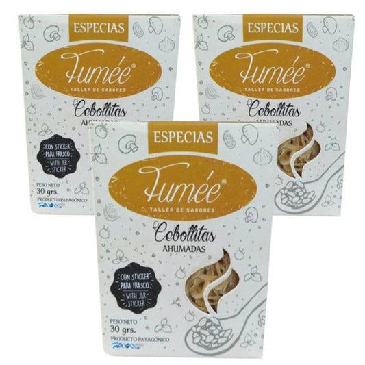 Pampa Direct Fumée Smoked Onion Flakes Cebollitas Ahumadas, 30 g / 1.05 oz (Pack of 3)