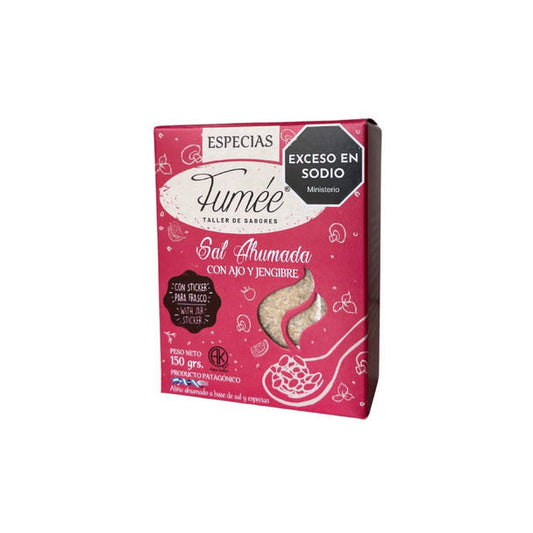 Pampa Direct Fumée Smoked Salt with Garlic and Ginger – Kosher Product, Perfect for Cooking, 150 g / 5.29 oz