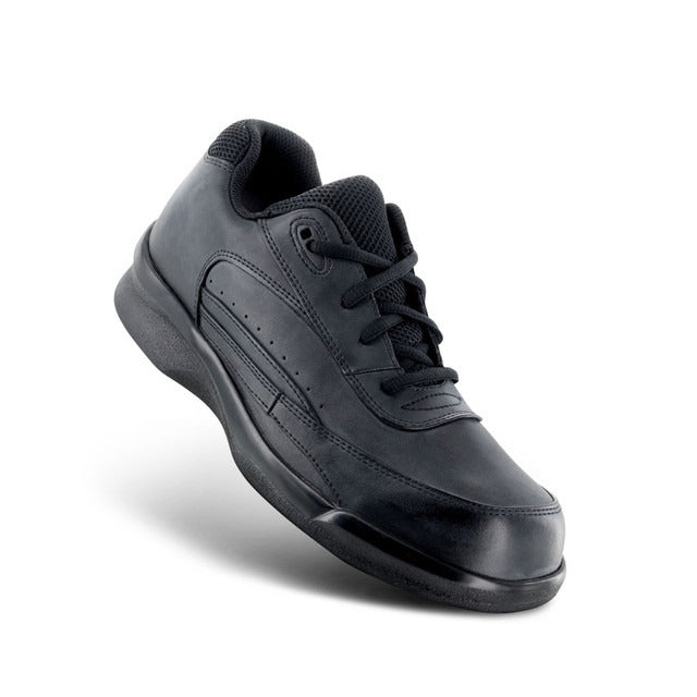 Apexfoot Men's Active Lace Walking Shoe - Biomechanical-Black