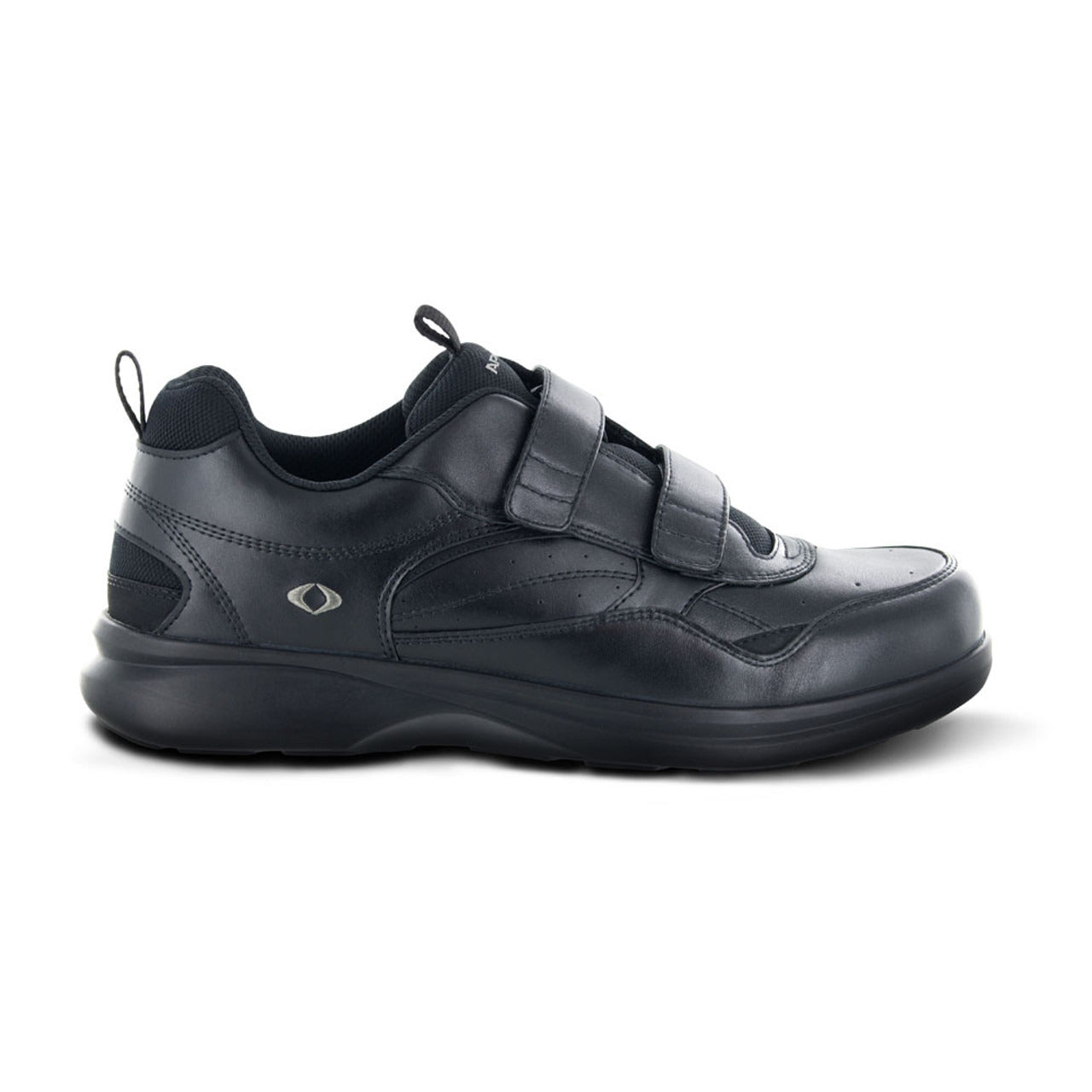 Apexfoot Men's Double Strap Active Walkers Active Shoe - Biomechanical - Black