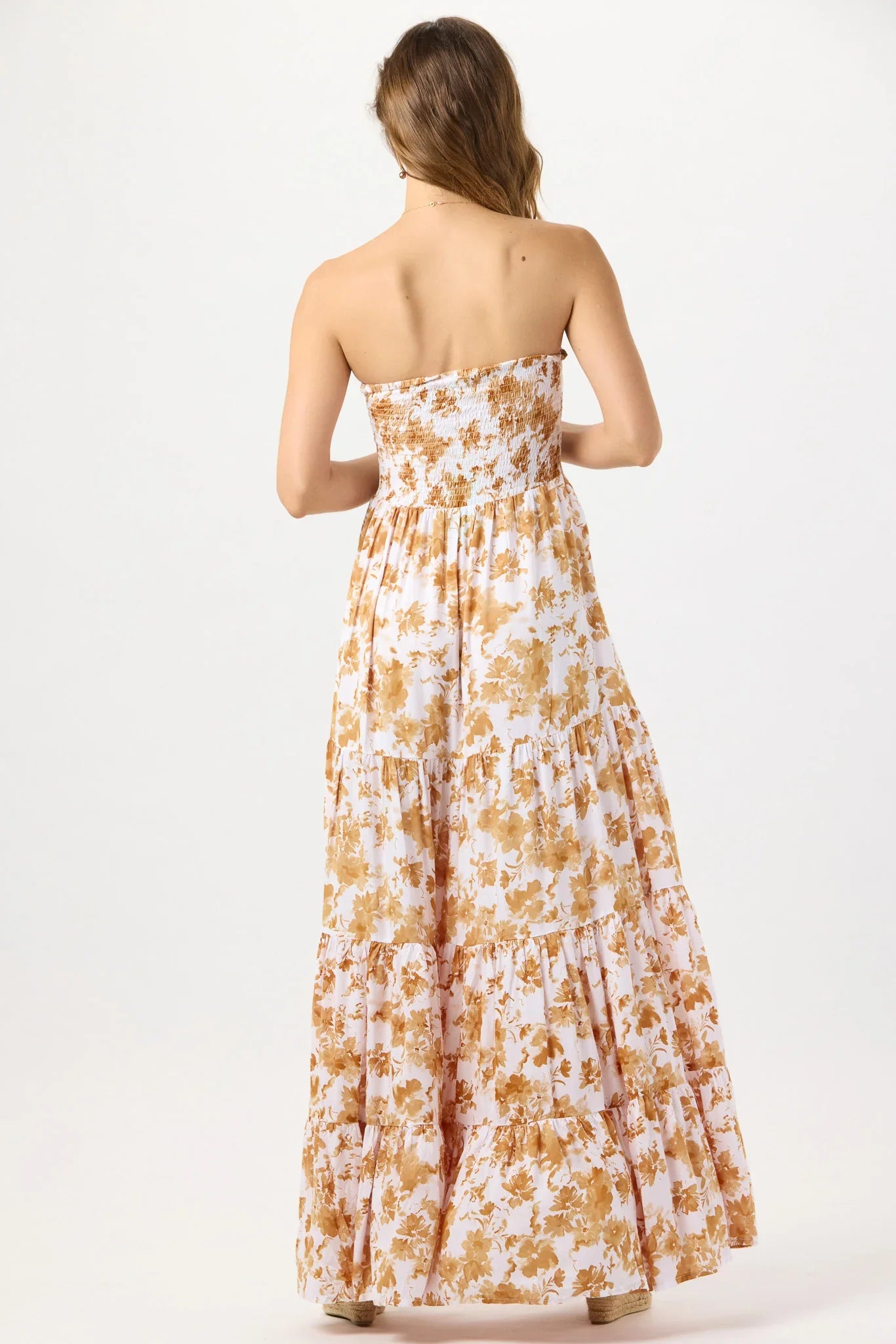 Tiare Hawaii Gardenia Maxi Dress - Dreamy Floral Sand