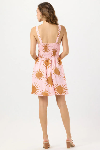 Tiare Hawaii Gia Mini Dress - Sunny Days Blush Gold