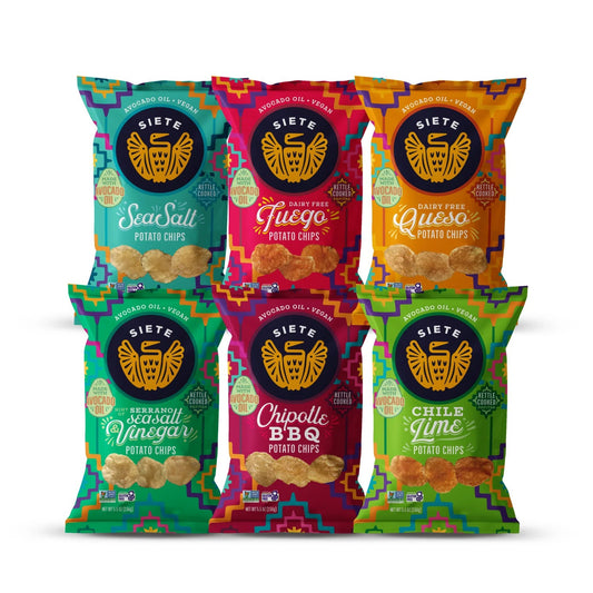 Siete Foods Mix Pack Kettle Cooked Potato Chips - 6 bags 1