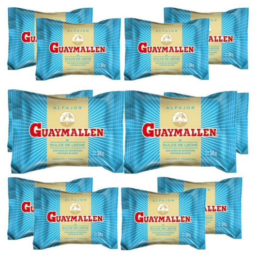 Pampa Direct Guaymallen Alfajor White Chocolate with Dulce de Leche, 38 g / 1.3 oz (pack of 12)