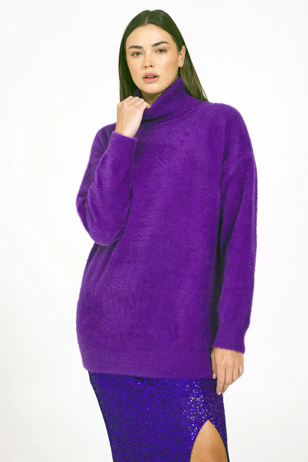 BAILEY/44 Women's Bailey 44 Sana Sweater Top in Magenta