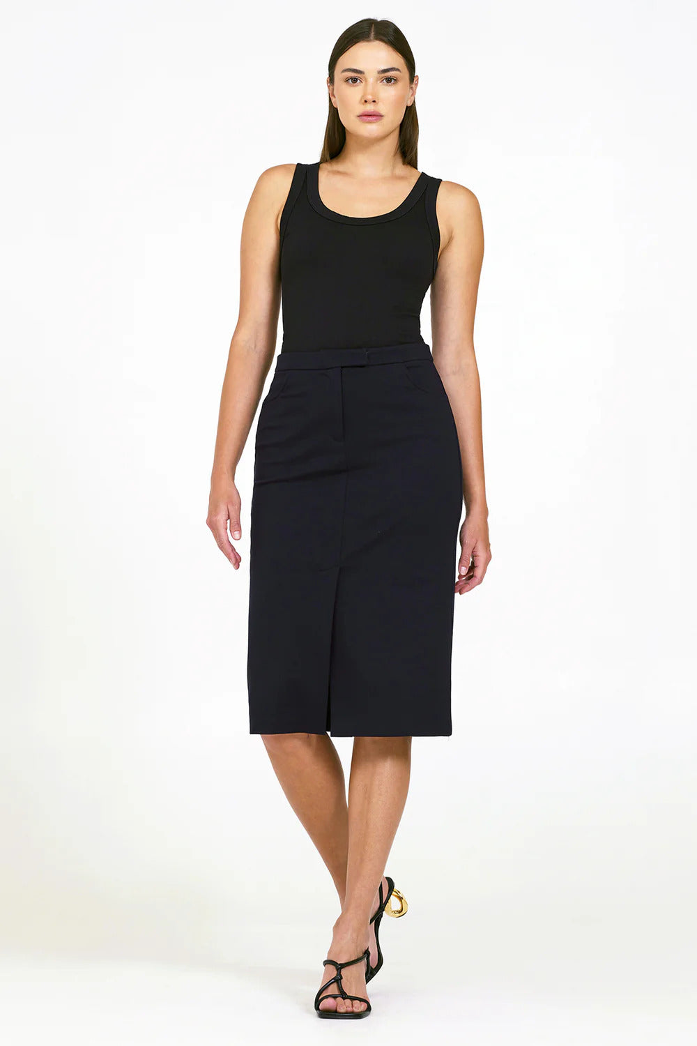 BAILEY/44 Women's Bailey 44 Rosa Ponte Skirt in Midnight Blue