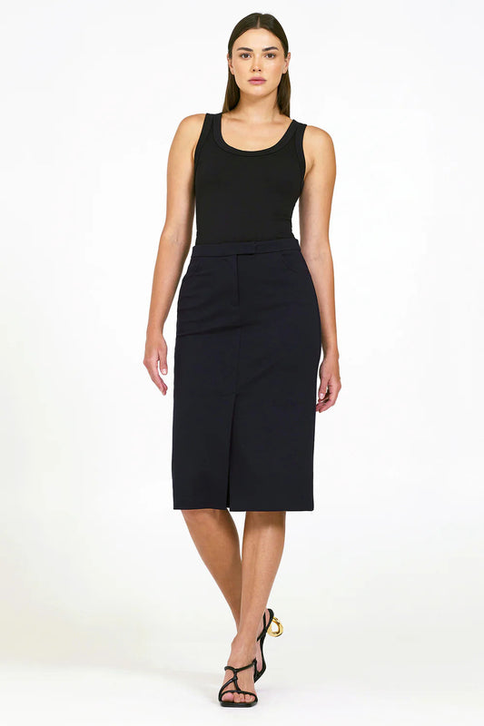 BAILEY/44 Women's Bailey 44 Rosa Ponte Skirt in Midnight Blue