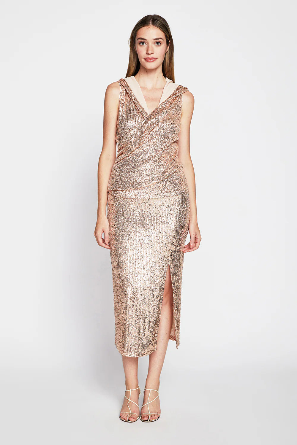 BAILEY/44 Women's Bailey 44 Niva Sequin Skirt in Gold