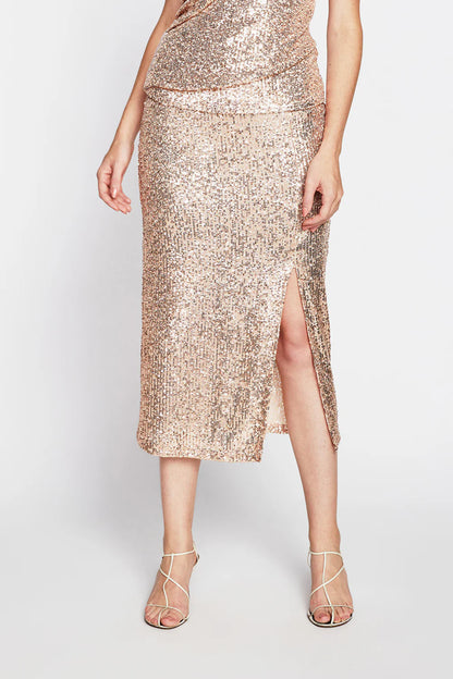 BAILEY/44 Women's Bailey 44 Niva Sequin Skirt in Gold