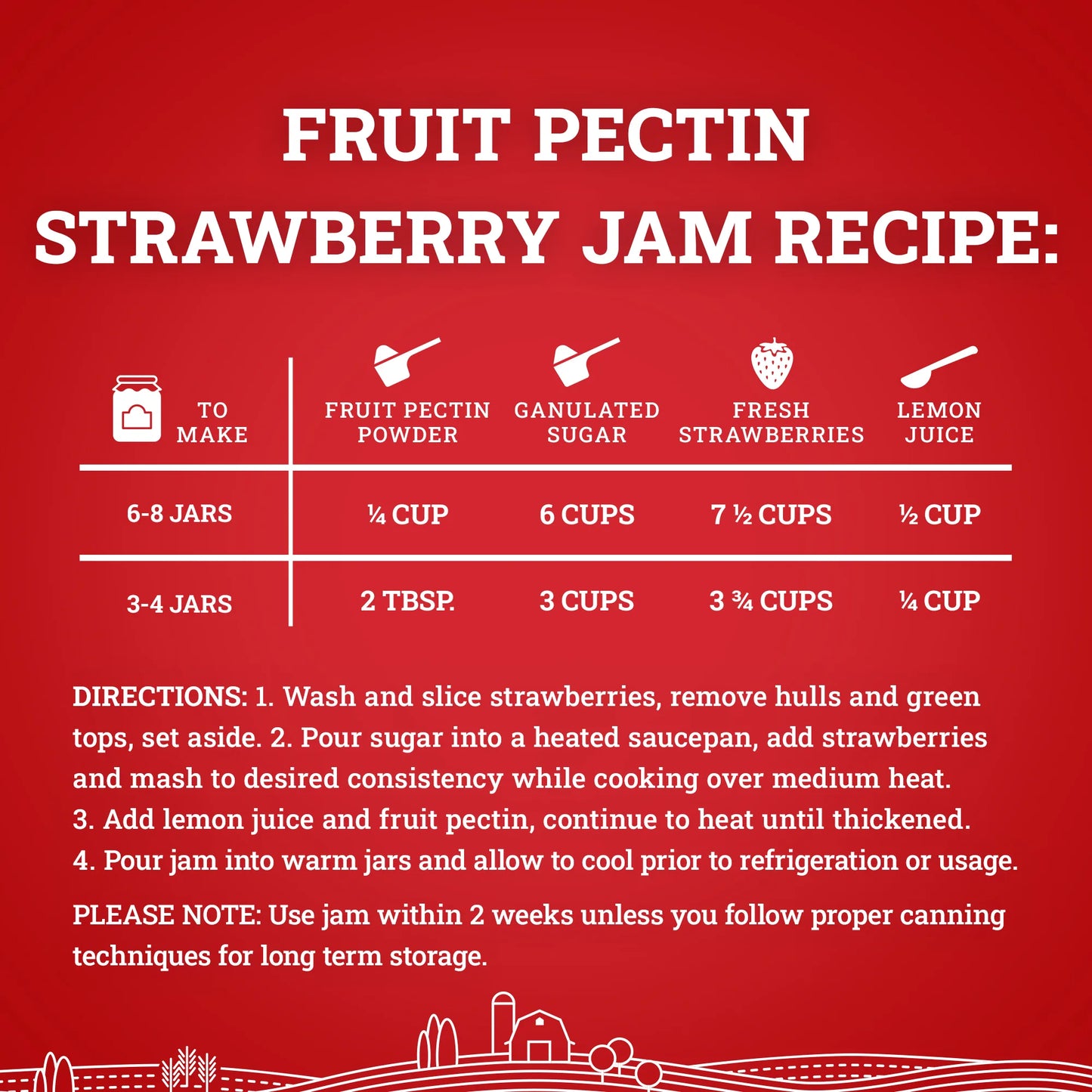 Hoosier Hill Farm Fruit Pectin 25lb