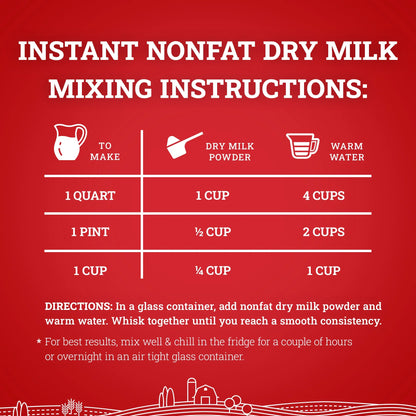 Hoosier Hill Farm Instant Nonfat Dry Milk Powder 25lb