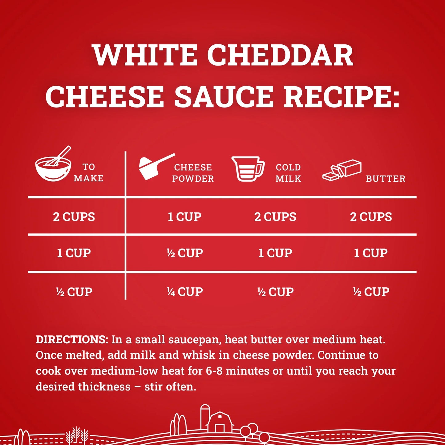 Hoosier Hill Farm White Cheddar Cheese Powder 25lb
