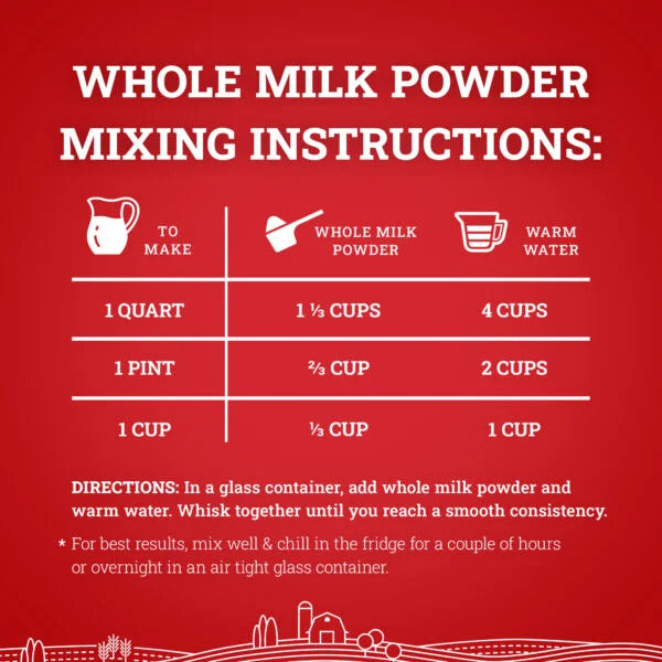 Hoosier Hill Farm Whole Milk Powder 25lb