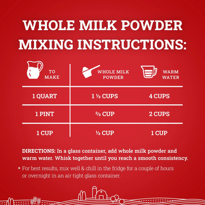 Hoosier Hill Farm Whole Milk Powder 25lb