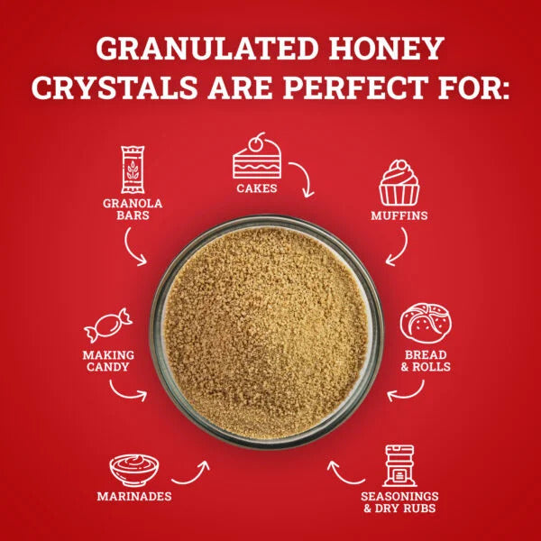 Hoosier Hill Farm Granulated Honey Crystals 25lb