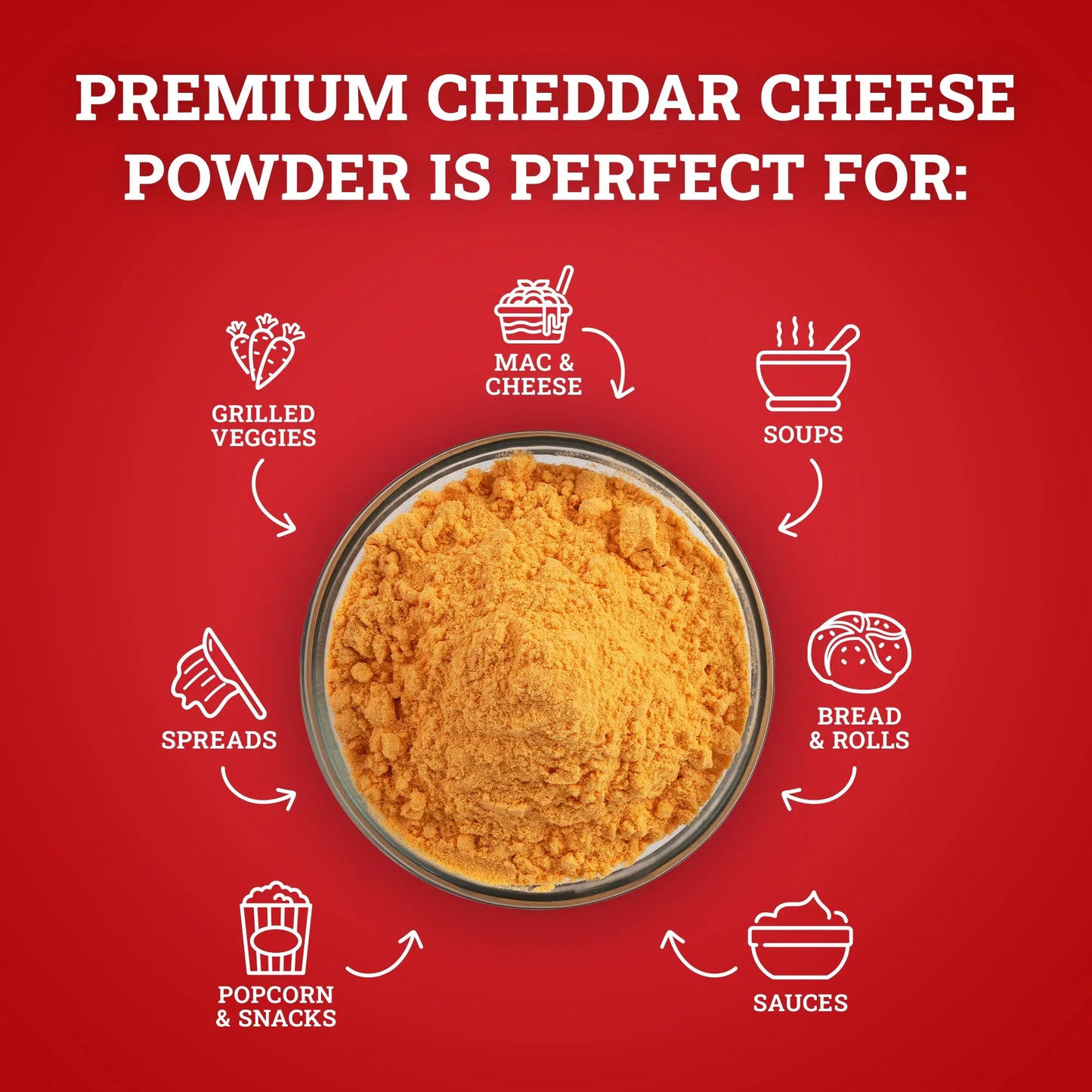 Hoosier Hill Farm Premium Cheddar Powder, No Artificial Color