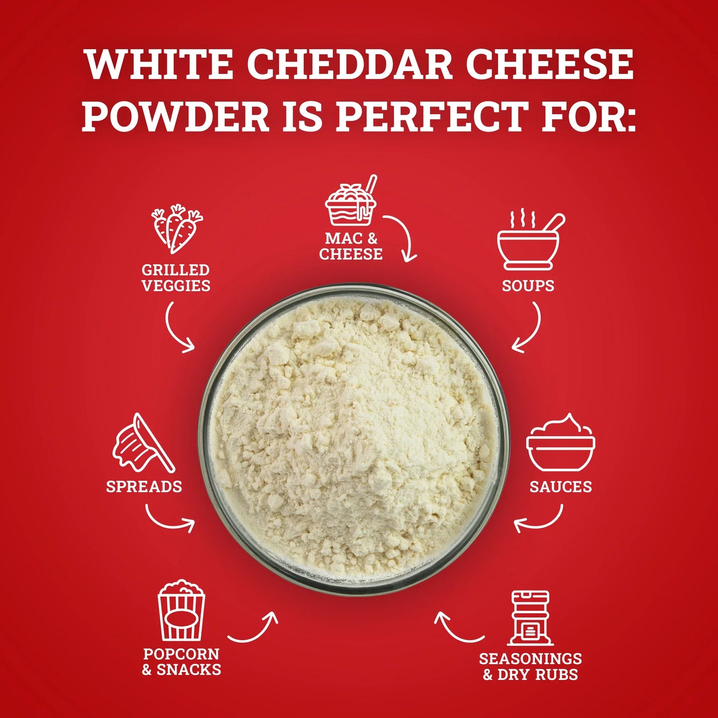 Hoosier Hill Farm White Cheddar Cheese Powder