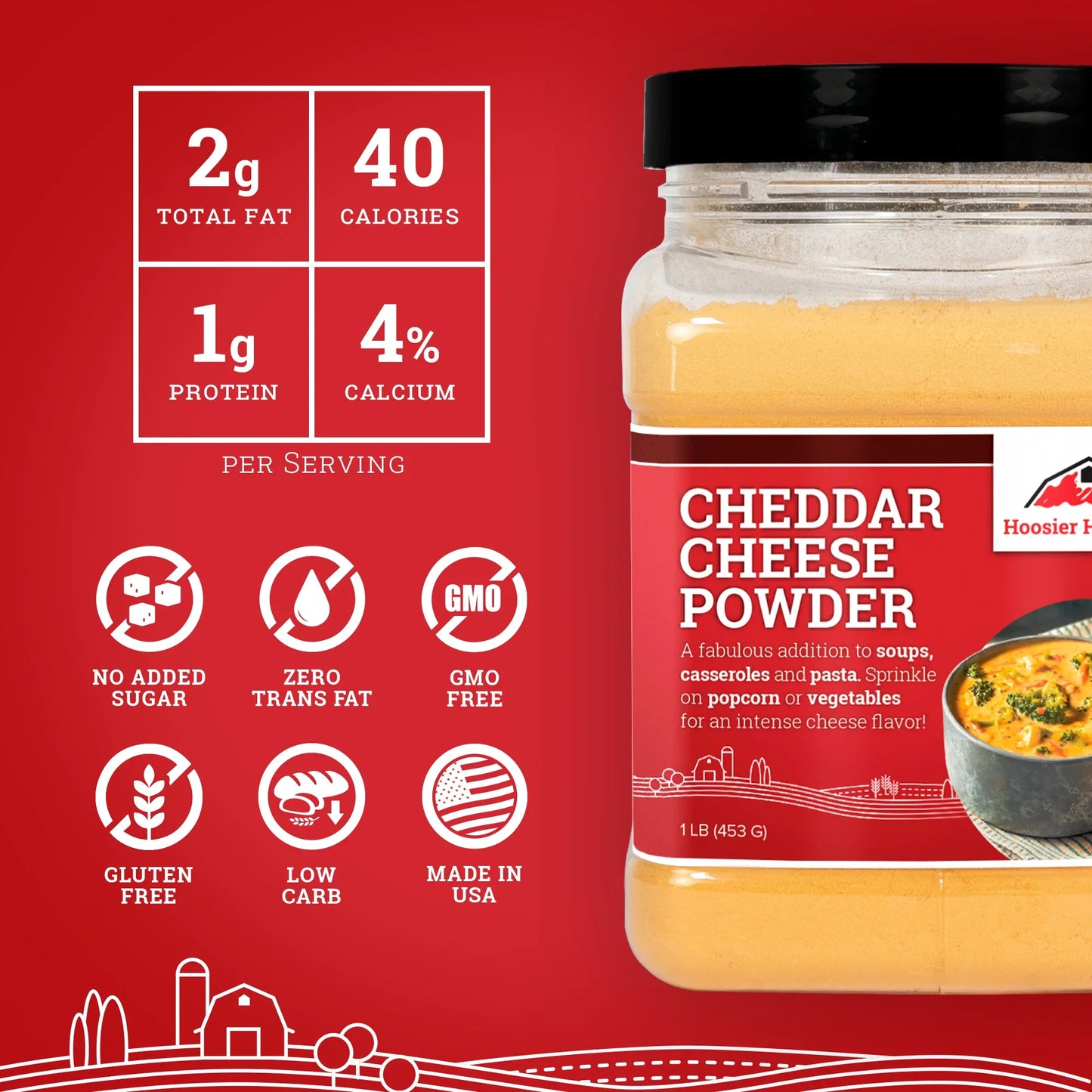 Hoosier Hill Farm Cheddar Cheese Powder