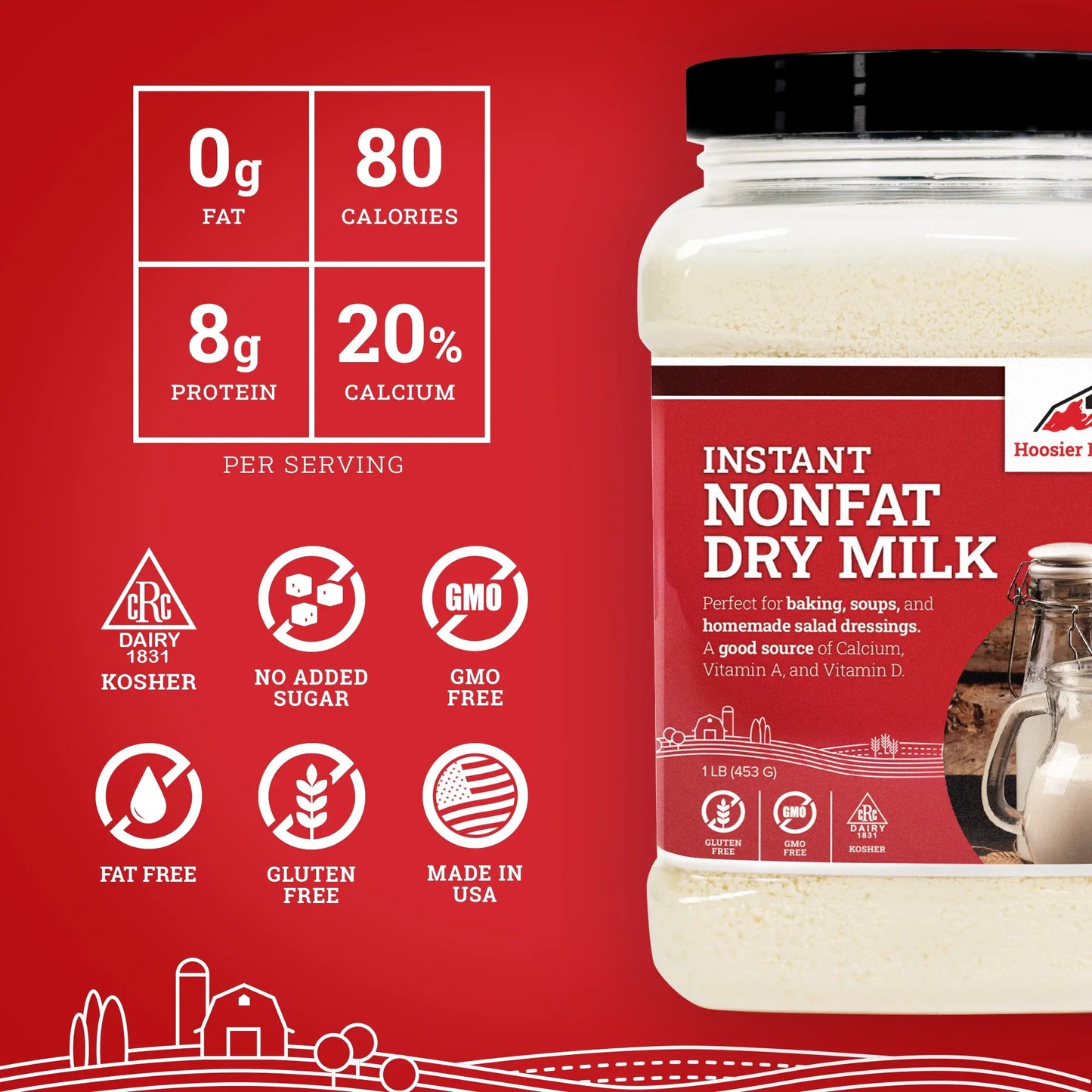 Hoosier Hill Farm Instant Nonfat Dry Milk