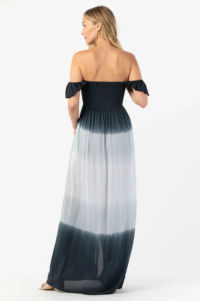 Tiare Hawaii Hollie Maxi Dress - Black Grey Ombre