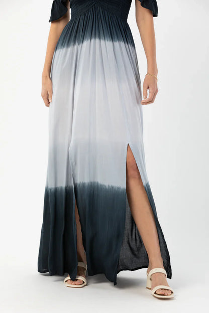 Tiare Hawaii Hollie Maxi Dress - Black Grey Ombre