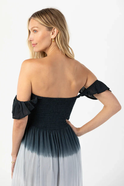 Tiare Hawaii Hollie Maxi Dress - Black Grey Ombre