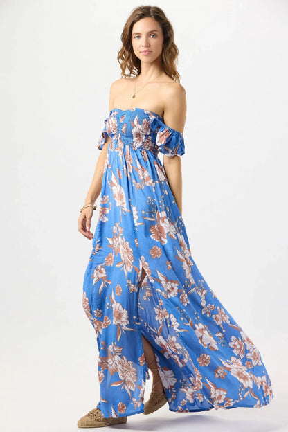 Tiare Hawaii Hollie Maxi Dress - Blooming Orchid Blue