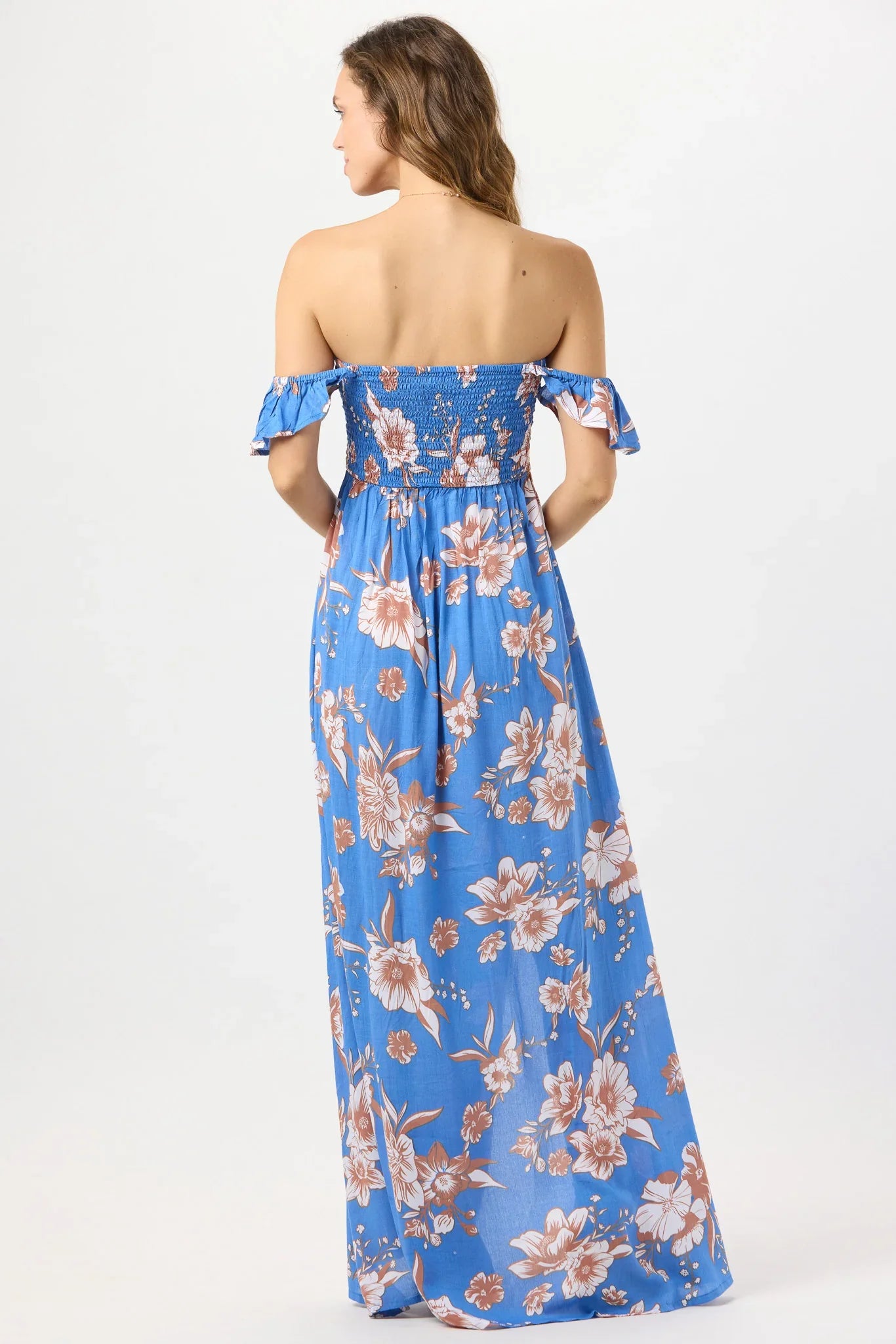 Tiare Hawaii Hollie Maxi Dress - Blooming Orchid Blue