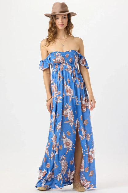 Tiare Hawaii Hollie Maxi Dress - Blooming Orchid Blue