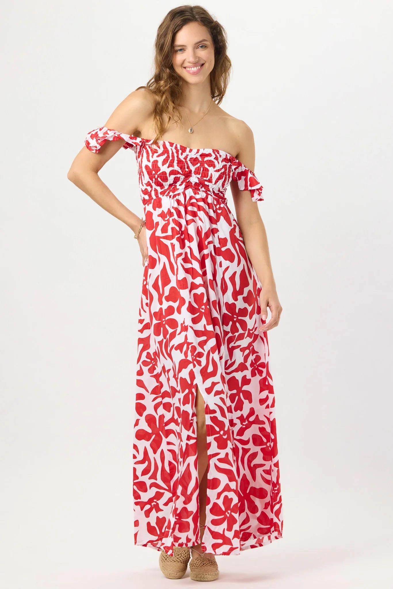 Tiare Hawaii Hollie Maxi Dress - Bora Bora Red