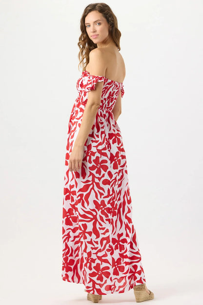 Tiare Hawaii Hollie Maxi Dress - Bora Bora Red