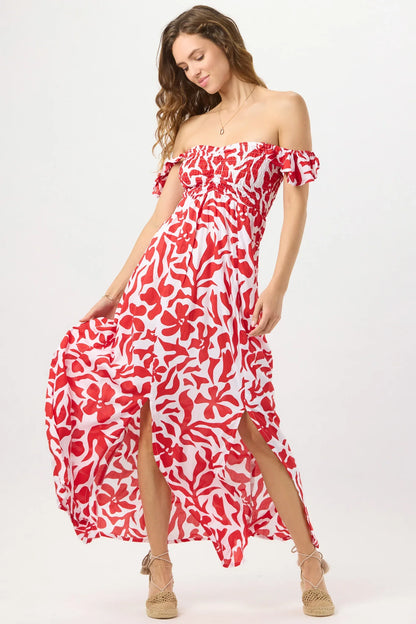Tiare Hawaii Hollie Maxi Dress - Bora Bora Red