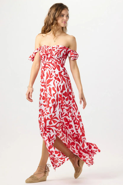 Tiare Hawaii Hollie Maxi Dress - Bora Bora Red