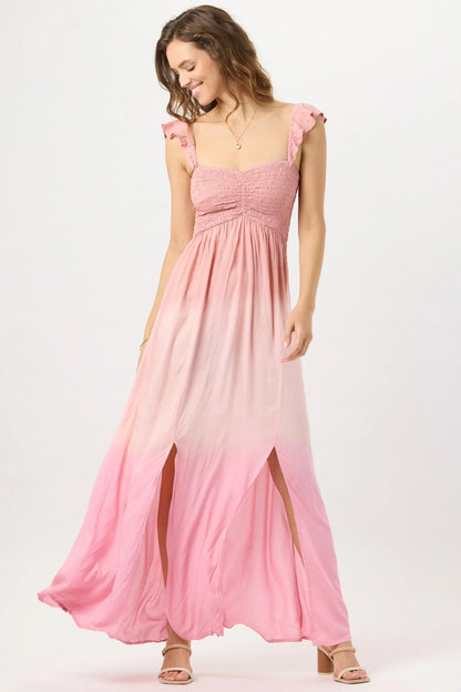 Tiare Hawaii Hollie Maxi Dress - Mauve Pink Ombre