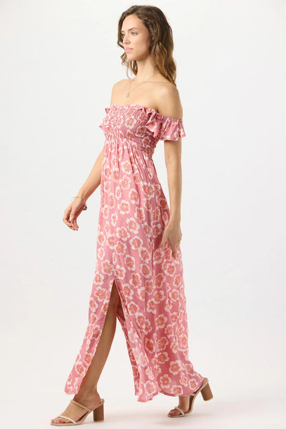 Tiare Hawaii Hollie Maxi Dress - Lanai Floral Mauve