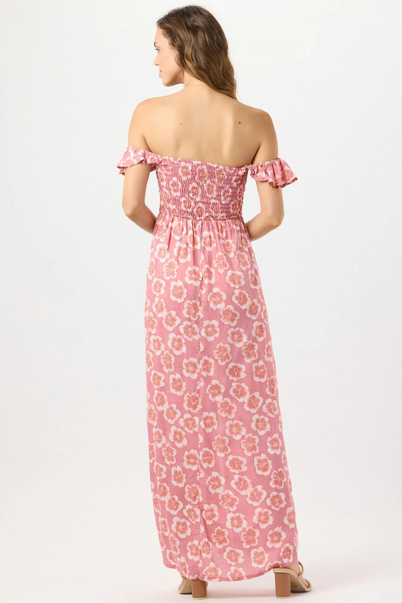 Tiare Hawaii Hollie Maxi Dress - Lanai Floral Mauve