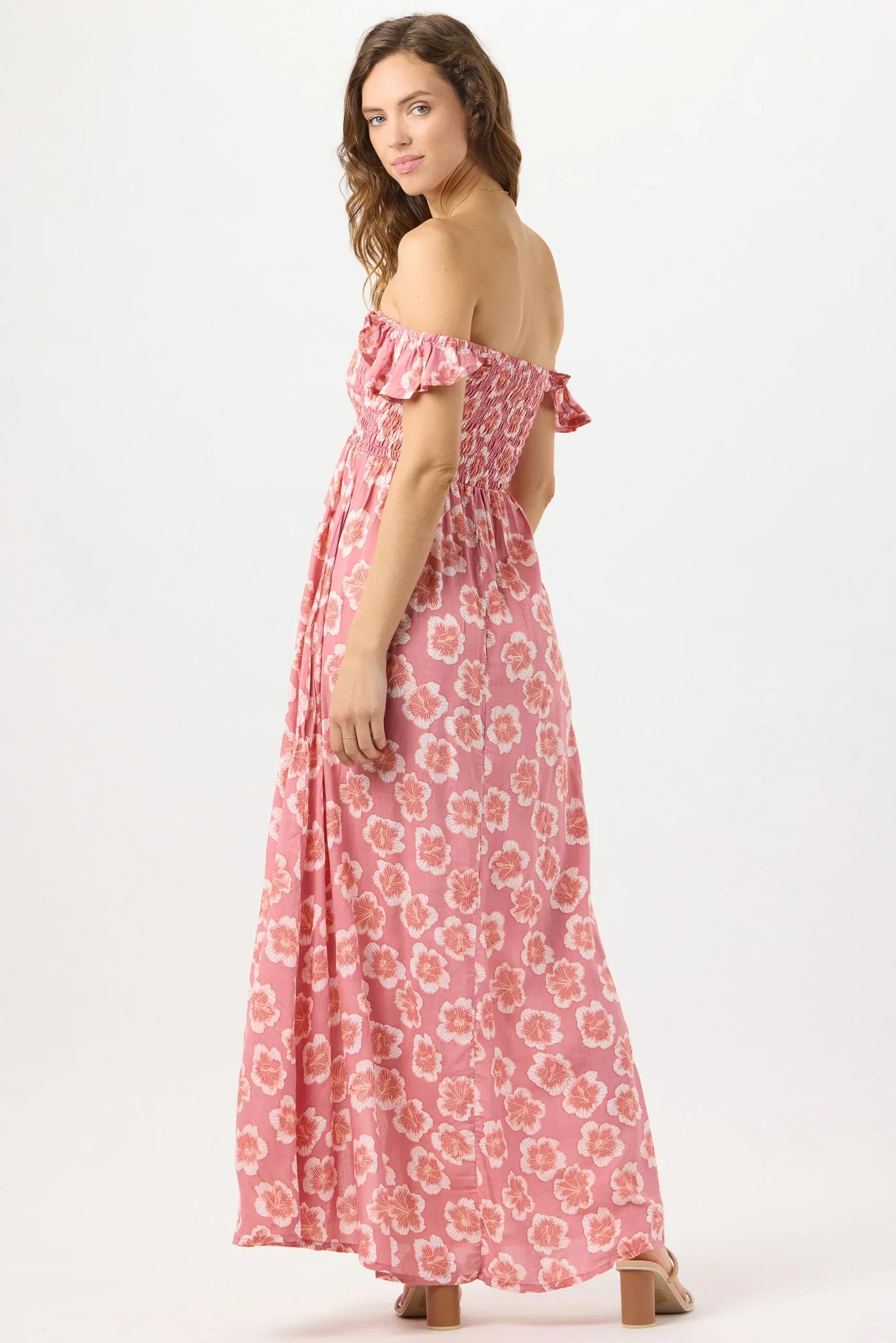 Tiare Hawaii Hollie Maxi Dress - Lanai Floral Mauve