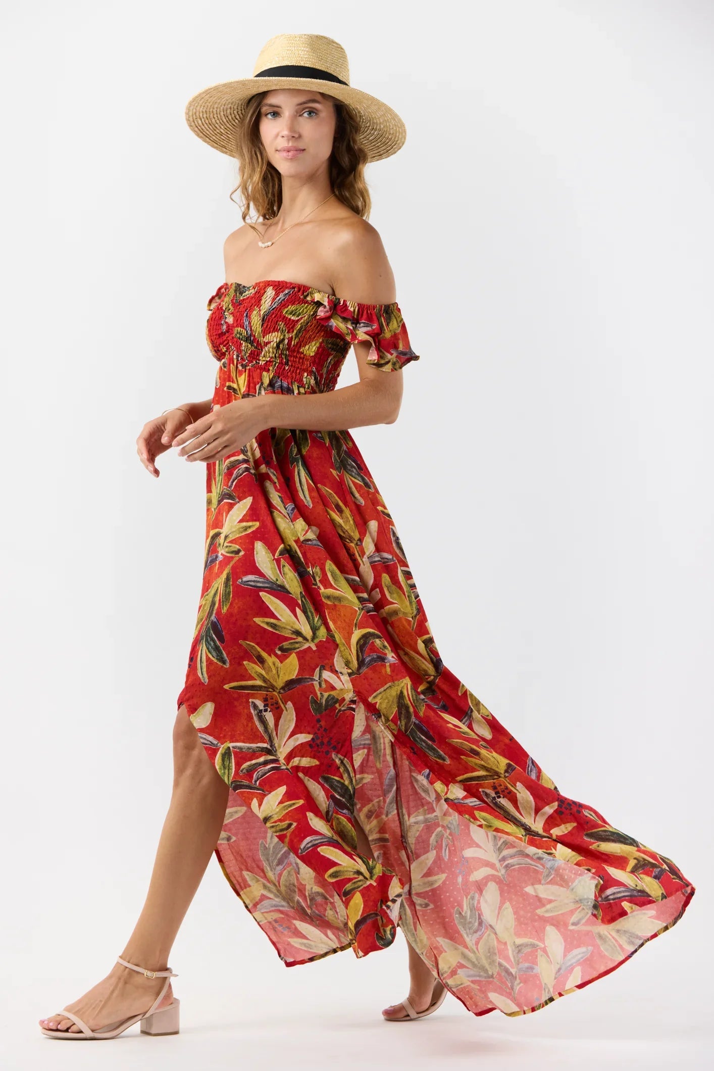 Tiare Hawaii Hollie Maxi Dress Naturals - Safari Rust